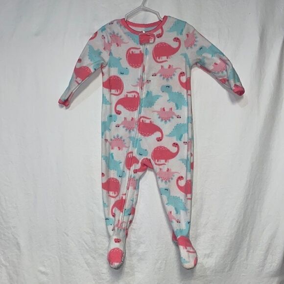 šCarterāsāFleeceāaāDinosaurāFootedāPajama - Picture 1 of 3